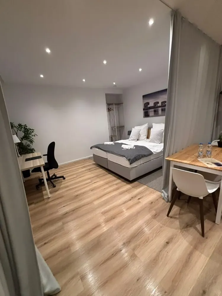 Gereinigtes Apartment nach der Unterhaltsreinigung in Köln